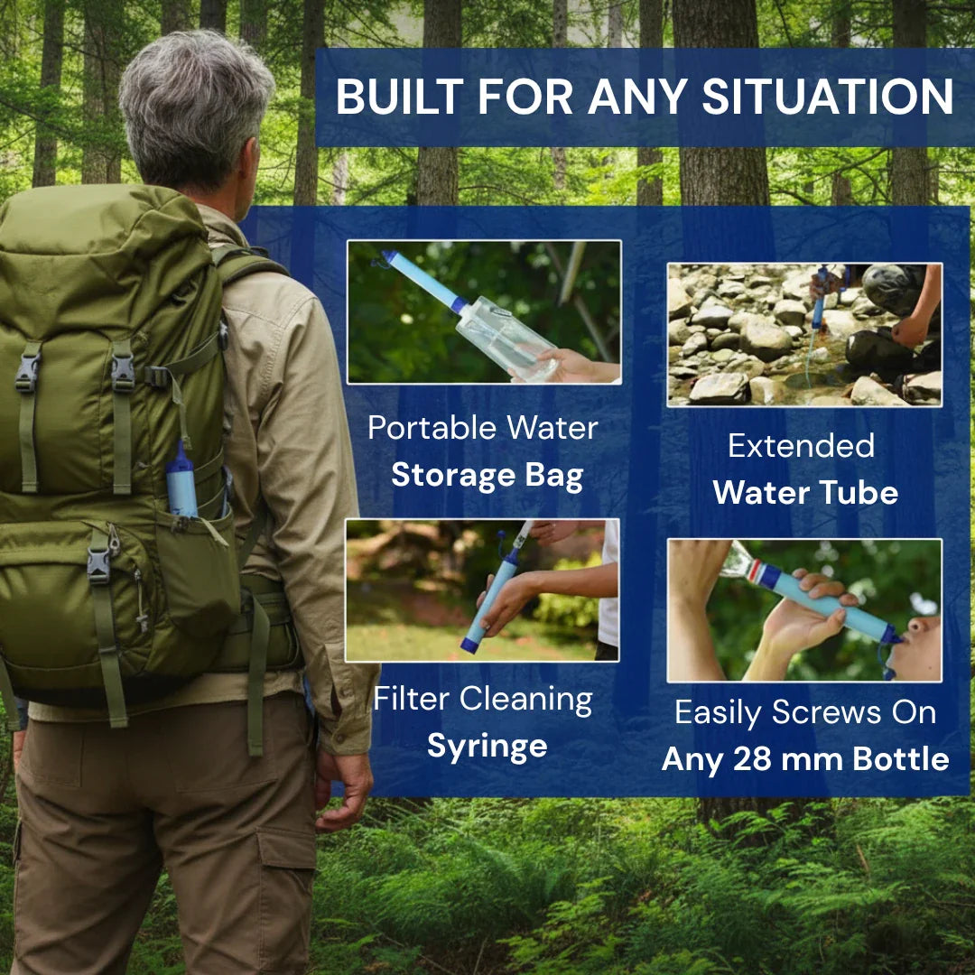 AQUA-S1 Emergency Water Filter Straw (1,500 L)