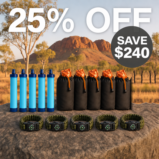 Family Storm Kit — Water & Shelter for 5