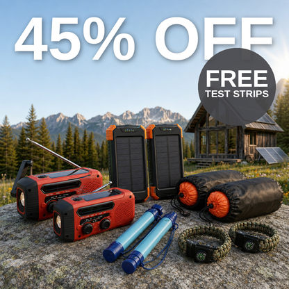 Ultimate Couples Bug Out Bag Kit — 45% OFF, FREE test strips