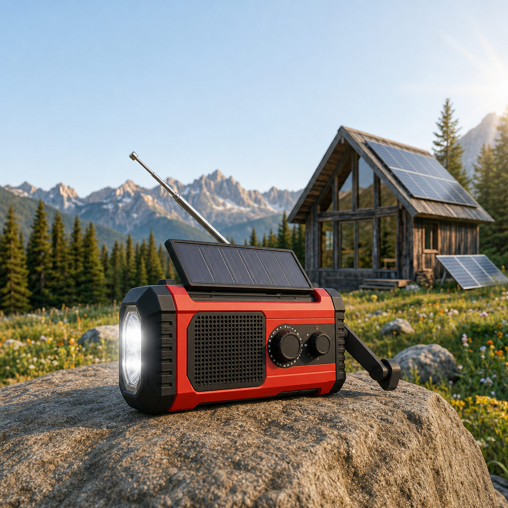 COMMS-S1 Solar Radio staged outdoors